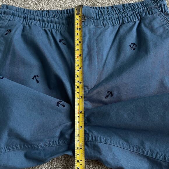 Polo Ralph Lauren Boys Drawstring Chino Shorts 14 Blue Allover Anchor Embroidery - Picture 11 of 11